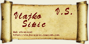 Vlajko Šipić vizit kartica